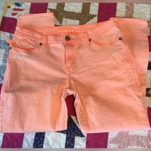Rock and Republic orange jeans.